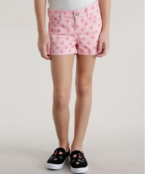 Short-Estampado-de-Estrelas-Rosa-Claro-8561324-Rosa_Claro_1