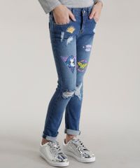 Calca-Jeans-Mulher-Maravilha-Azul-Medio-8600113-Azul_Medio_1