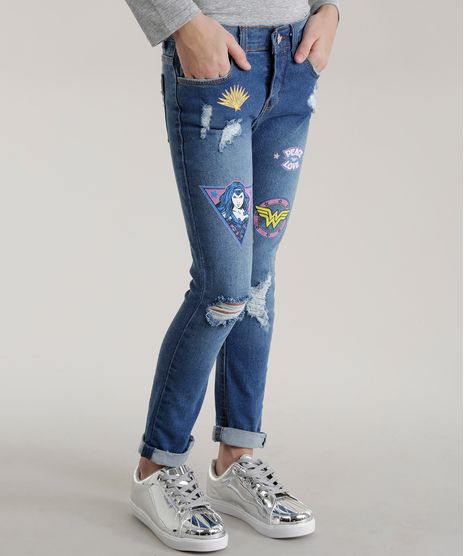 Calca-Jeans-Mulher-Maravilha-Azul-Medio-8600113-Azul_Medio_1