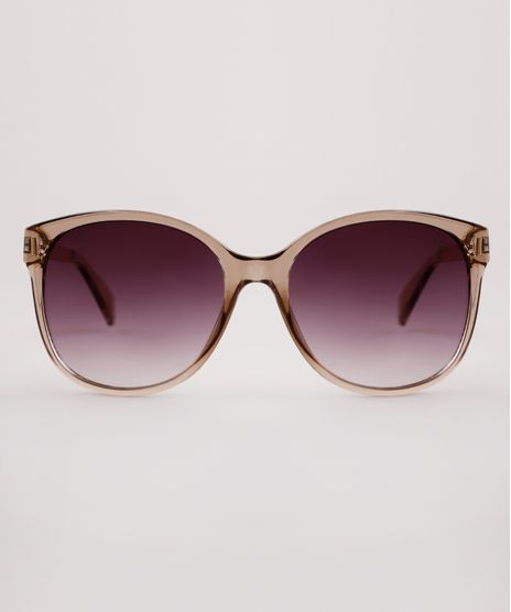 Oculos-de-Sol-Redondo-Feminino-Yessica-Bege-9891461-Bege_1