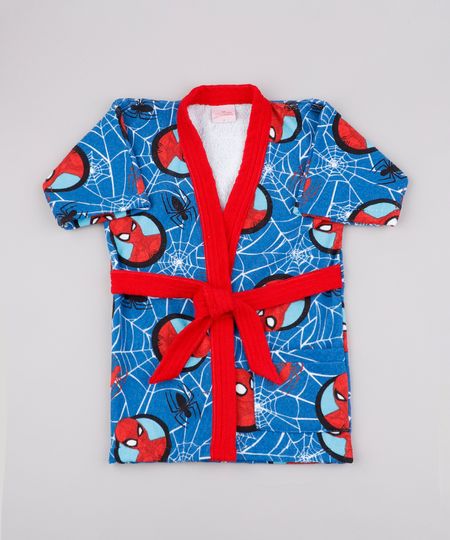 Roupao-Infantil-Atoalhado-Homem-Aranha-Azul-9851802-Azul_1