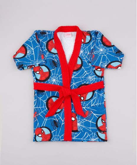 Roupao-Infantil-Atoalhado-Homem-Aranha-Azul-9851802-Azul_1