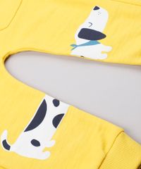 Calca-Infantil-em-Moletom-Cachorro--Wooof--com-Bolsos-Amarelo-9676214-Amarelo_5