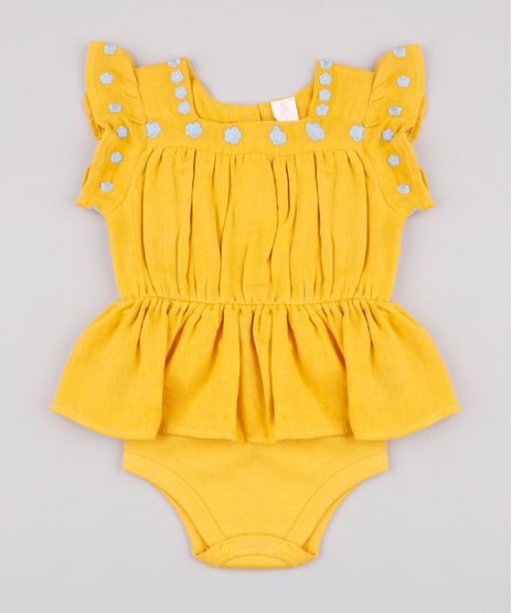Body-Saia-Infantil-com-Bordado-Floral-Manga-Curta-Mostarda-9723448-Mostarda_1