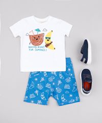 Conjunto-Infantil-Banana-Tropical-de-Camiseta-Manga-Curta-Branca---Short-Estampado-Azul-9671646-Azul_3