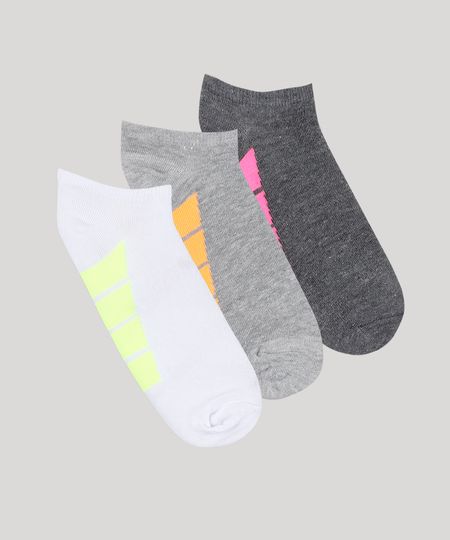 Kit-de-3-Meias-Femininas-Esportivas-Ace-Cano-Baixo--Multicor-9857274-Multicor_1