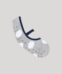 Meia-Sapatilha-Feminina-Estampada-de-Poa-Cinza-Meslca-9856792-Cinza_Meslca_1