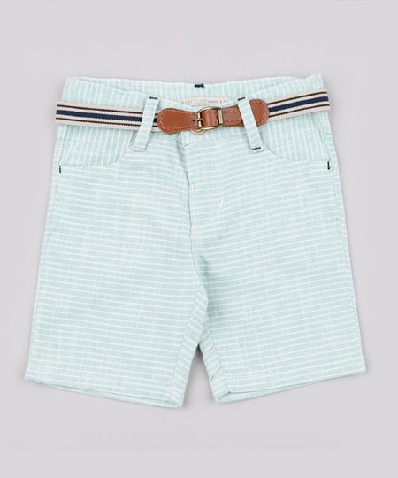 Bermuda-Infantil-Listrada-com-Linho-e--Cinto-Verde-Claro-9760447-Verde_Claro_1