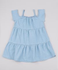 Vestido-Jeans-Infantil-com-Recortes-Decote-Ombro-a-Ombro-Manga-Curta-Azul-Claro-9845745-Azul_Claro_1