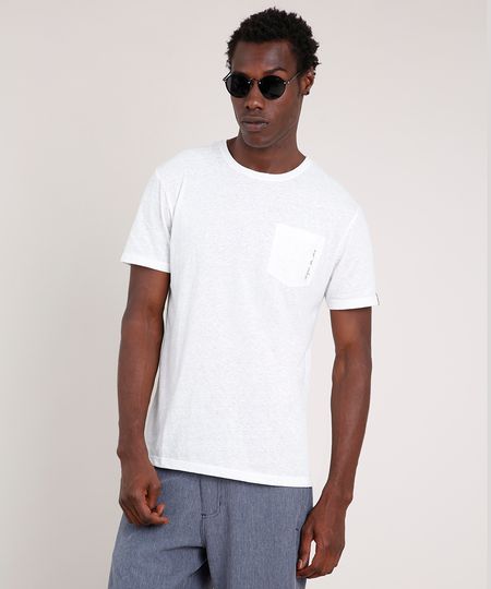 Camiseta-Masculina-Agua-de-Coco-Folhagem-com-Bolso-Manga-Curta-Gola-Careca-Off-White-9702017-Off_White_1