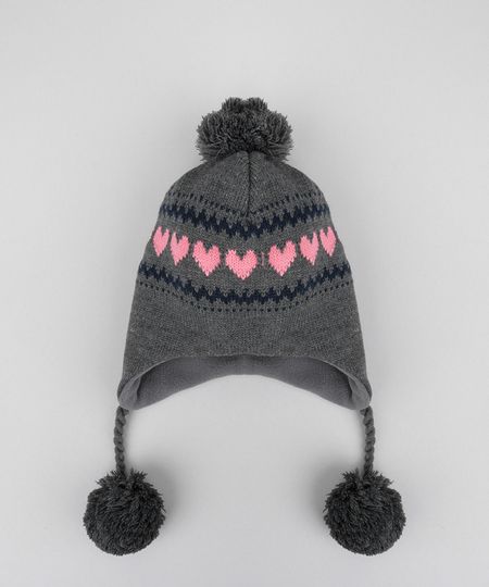 Gorro-em-Trico-Estampado-de-Coracoes-Cinza-Mescla-Escuro-8490844-Cinza_Mescla_Escuro_1 Gorro-em-Trico-Estampado-de-Coracoes-Cinza-Mescla-Escuro-8490844-Cinza_Mescla_Escuro_1