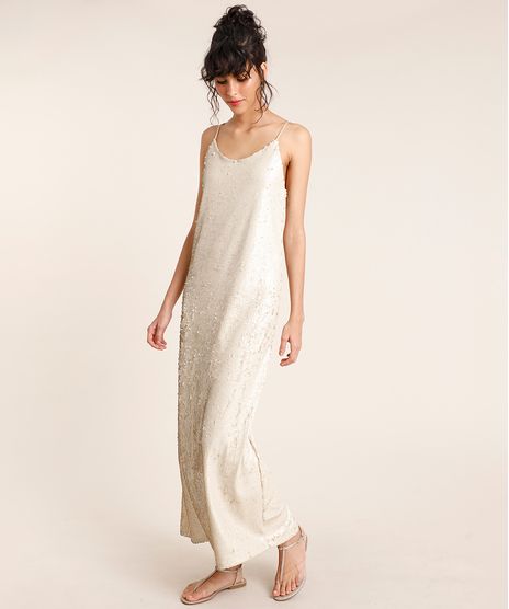 Vestido-Feminino-Mindset-Longo-em-Paetes-Alca-Fina-Bege-Claro-9872415-Bege_Claro_1