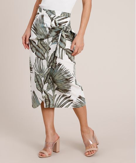 Saia-Feminina-Midi-Estampada-de-Folhagem-em-Linho-com-Amarracao-Off-White-9691223-Off_White_1