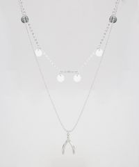 Kit-de-Gargantilha-Chocker-com-Medalhas---Colar-com-Pingente-de-Osso-Prateado-9775035-Prateado_1
