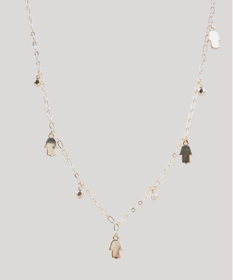 Colar-Feminino-com-Pingente-de-Mao-de-Fatima-Dourado-9775049-Dourado_1