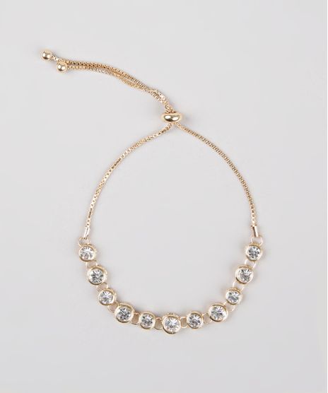 Pulseira-Feminina-com-Pedras--Dourado-9761517-Dourado_1