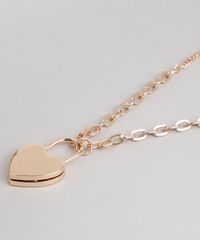 Colar-Feminino-com-Pingente-de-Coracao-Cadeado-Dourado-9649998-Dourado_3