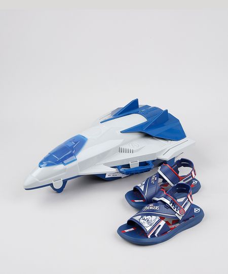 Papete-Infantil-Grendene-Os-Vingadores-Vem-Com-Nave-Quinjet-Azul-Marinho-9887040-Azul_Marinho_1