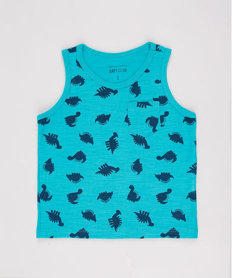 Regata-Infantil-Estampada-de-Dinossauros-com-Bolso-Verde-9735165-Verde_1