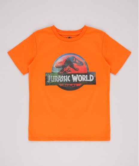 Camiseta-Infantil-Jurassic-World-Holografica-Manga-Curta-Laranja-9672796-Laranja_1