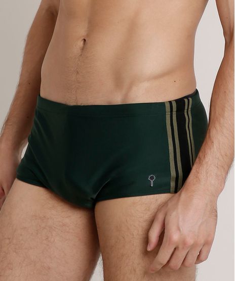 Sunga-Masculina-Agua-de-Coco-Tradicional-com-Faixa-Lateral-Protecao-UV50--Verde-Escuro-9724350-Verde_Escuro_1