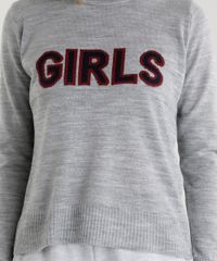 Sueter--Girls--em-Trico-Cinza-Mescla-8599473-Cinza_Mescla_4