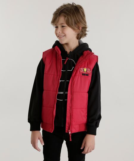 Conjunto-Homem-de-Ferro-de-Colete-Vermelho---Blusao-em-Moletom-Preto-8448592-Preto_1