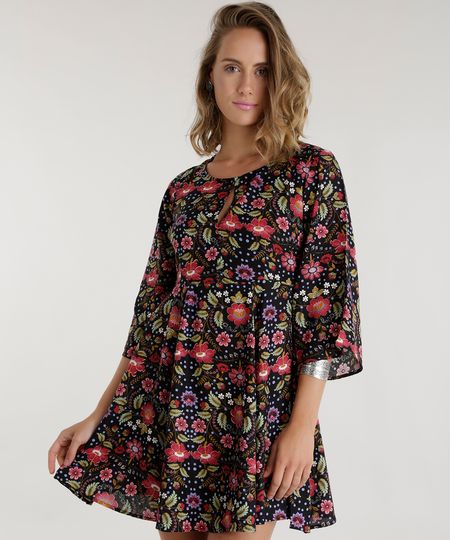 Vestido-Estampado-Floral-Preto-8580515-Preto_1 Vestido-Estampado-Floral-Preto-8580515-Preto_1