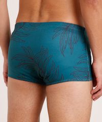 Sunga-Masculina-Tradicional-Estampada-de-Folhagens-com-Protecao-UV50--Verde-9778006-Verde_2
