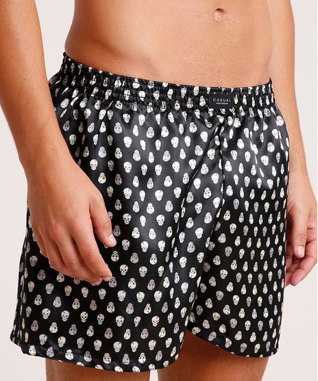 Samba-Cancao-Masculinas-Estampada-de-Caveira-Acetinada-Preta-9795737-Preto_1