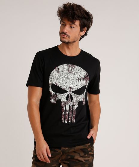 Camiseta-Masculina-O-Justiceiro-Manga-Curta-Gola-Careca-Preta-9727008-Preto_1