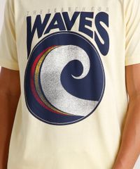 Camiseta-Masculina--Waves--Manga-Curta-Gola-Careca-Amarela-Claro-9785998-Amarelo_Claro_4
