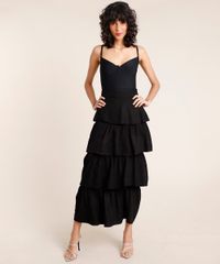 Saia-Feminina-Mindset-Midi-em-Camadas-Preta-9864762-Preto_3