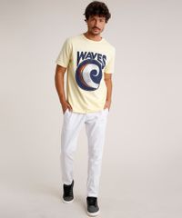 Calca-de-Sarja-Masculina-Slim-com-Bolsos-Branca-9308395-Branco_3