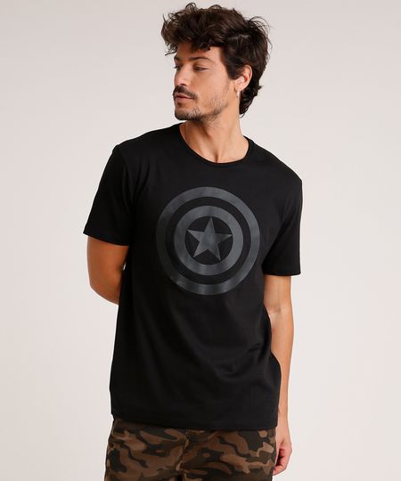 Camiseta-Masculina-Capitao-America-Manga-Curta-Gola-Careca-Preta-9727013-Preto_1 Camiseta-Masculina-Capitao-America-Manga-Curta-Gola-Careca-Preta-9727013-Preto_1