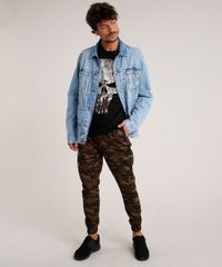 Calca-de-Sarja-Masculina-Jogger-Skinny-Estampada-Camuflada-com-Cordao-Marrom-9862063-Marrom_3