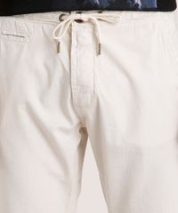 Calca-de-Sarja-Masculina-Slim-com-Bolsos-Bege-Claro-9308395-Bege_Claro_1_2