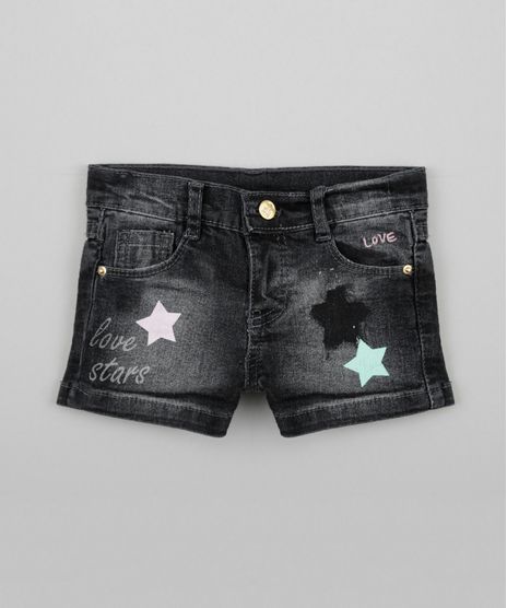 Short-Jeans-com-Estampa-de-Estrelas-Preto-8570678-Preto_1