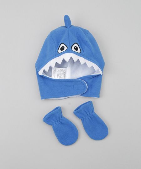 Kit-de-Gorro---Par-de-Luvas-Tubarao-Azul-8489945-Azul_1