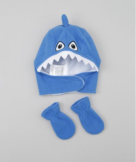 Kit-de-Gorro---Par-de-Luvas-Tubarao-Azul-8489945-Azul_1