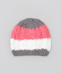 Kit-de-Gorro---Par-de-Luvas-em-Trico-Listrado-Cinza-Mescla-8490853-Cinza_Mescla_2