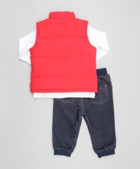 Conjunto-Mickey-de-Colete-Vermelho---Camiseta-Off-White---Calca-Jeans-Azul-Marinho-8448129-Azul_Marinho_2