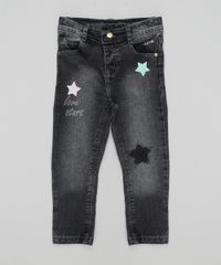 Calca-Jeans-com-Estampa-de-Estrelas-Preta-8570667-Preto_1
