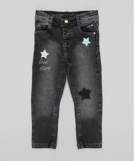 Calca-Jeans-com-Estampa-de-Estrelas-Preta-8570667-Preto_1