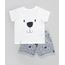 Conjunto-de-Camiseta-Off-White---Short-Estampado-em-Moletom-Cinza-Mescla-8607765-Cinza_Mescla_1