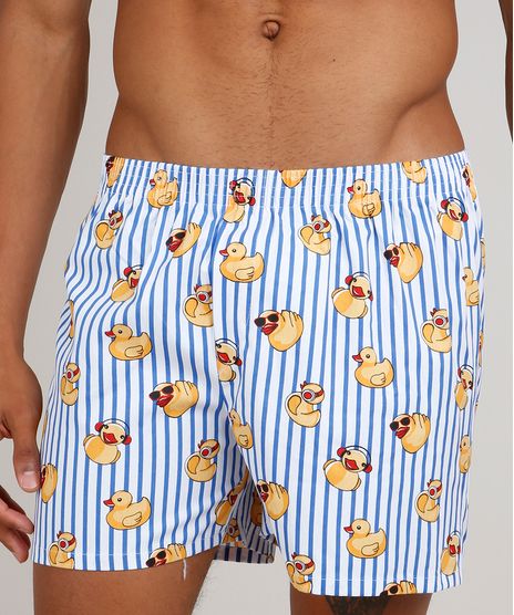 Samba-Cancao-Masculina-Estampada-de-Patinhos-Listrada--Branca-9635362-Branco_1