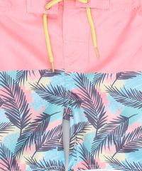 Bermuda-Surf-Infantil-com-Estampa-de-Folhagem-Coral-9757034-Coral_4
