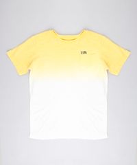 Camiseta-Infantil-Degrade--Fun--com-Bolso-Manga-Curta-Amarela-9758292-Amarelo_1