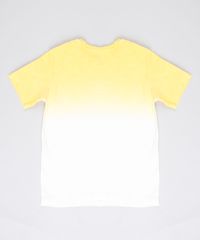 Camiseta-Infantil-Degrade--Fun--com-Bolso-Manga-Curta-Amarela-9758292-Amarelo_2