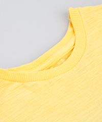 Camiseta-Infantil-Degrade--Fun--com-Bolso-Manga-Curta-Amarela-9758292-Amarelo_3